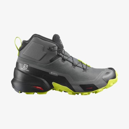 Salomon CROSS HIKE MID GORE-TEX Mens Hiking Boots Deep Grey UK ZHID